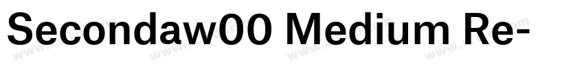 Secondaw00 Medium Re字体转换